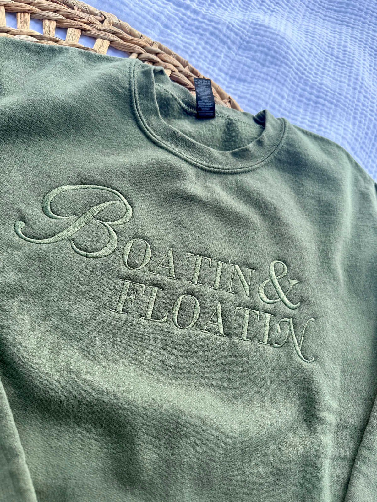 “Boatin & Floatin” crewneck