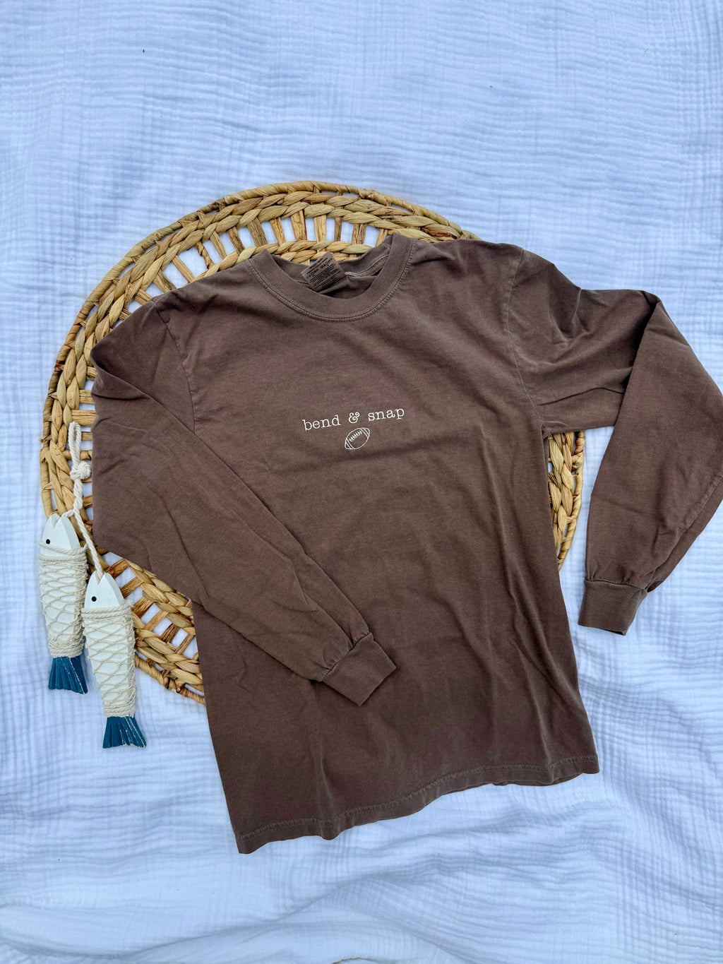 “bend & snap” long sleeve tee