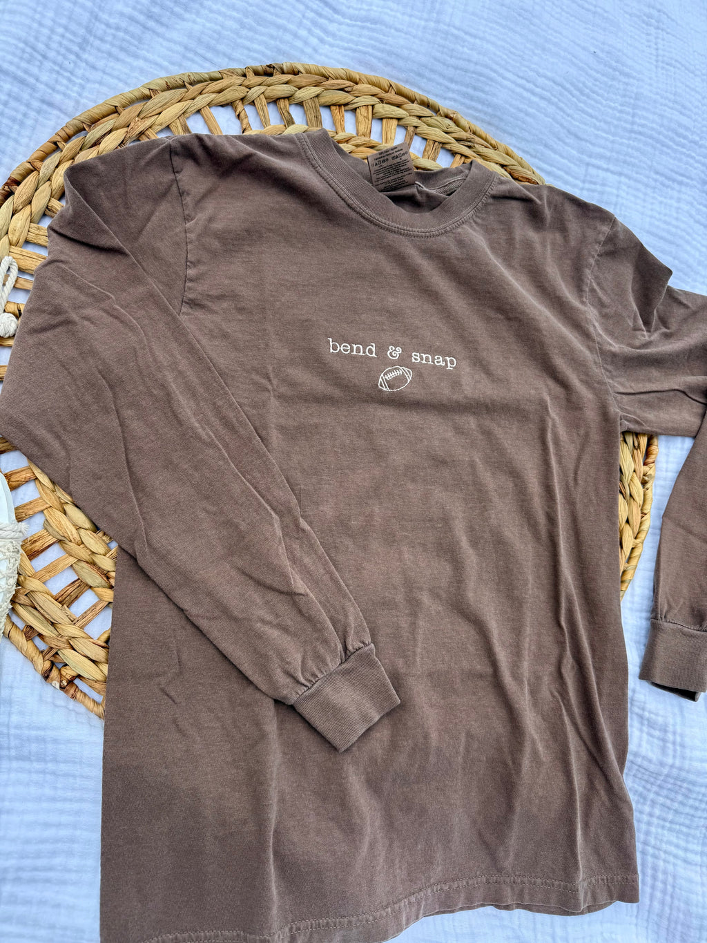 “bend & snap” long sleeve tee