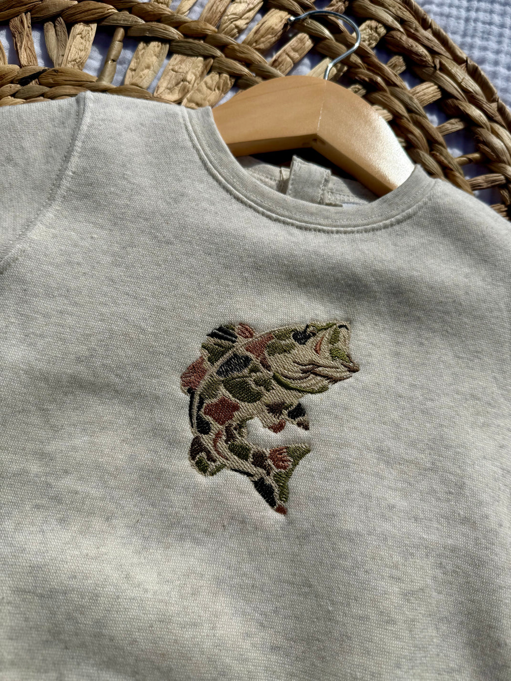 Camo Bass Crewneck