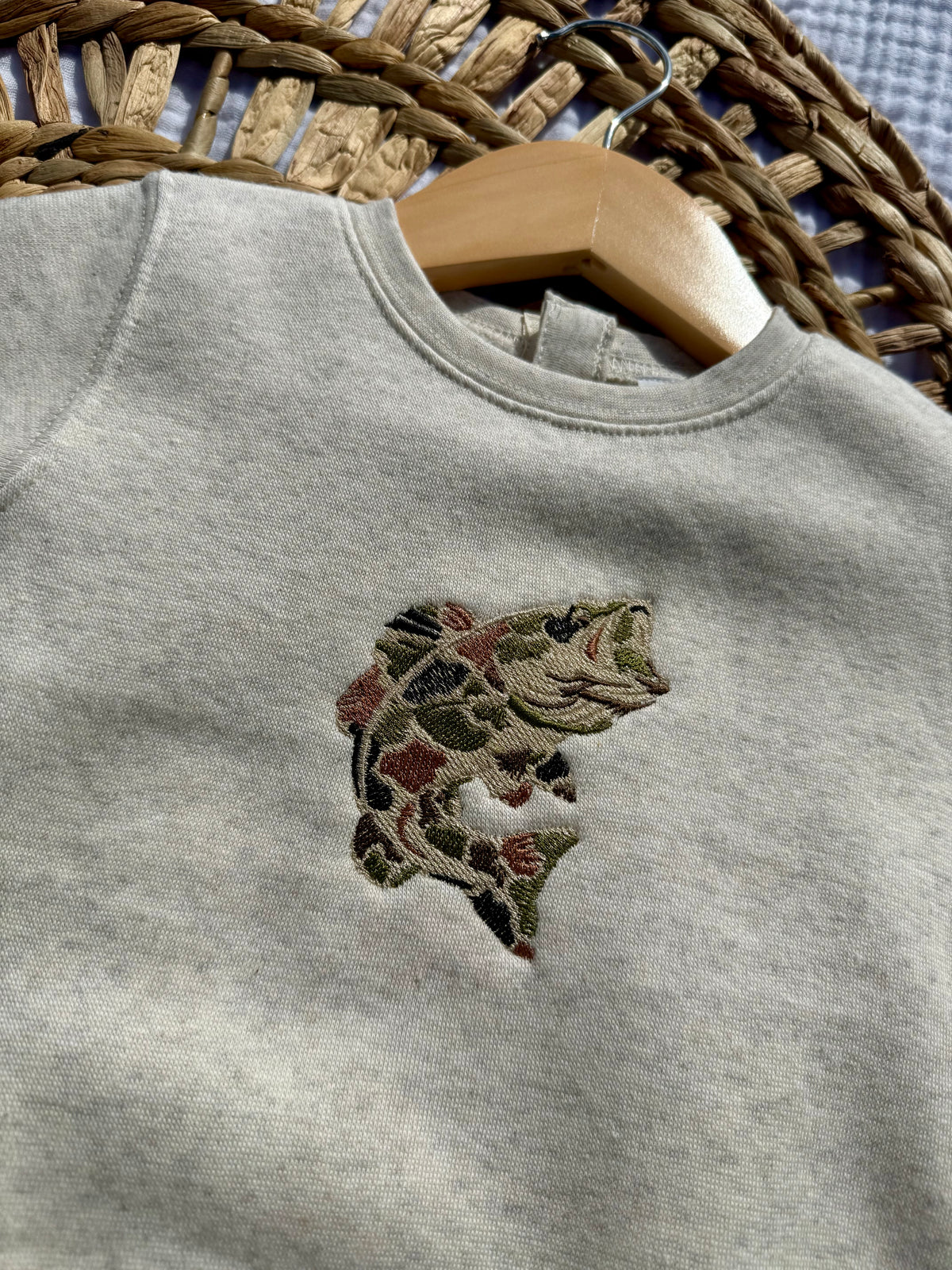 Camo Bass Crewneck