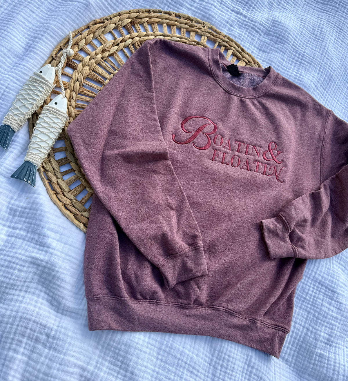 “Boatin & Floatin” crewneck