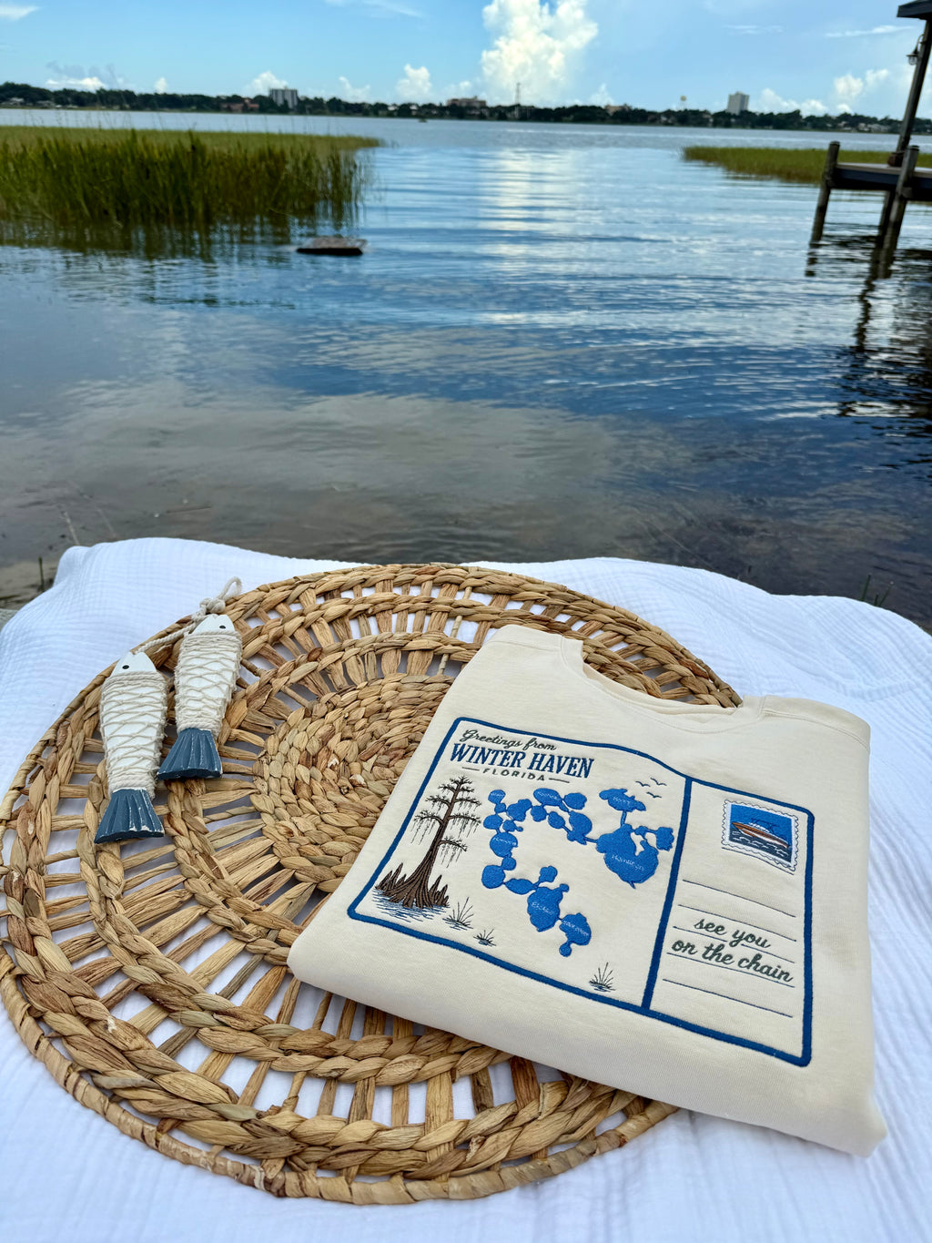 Chain of Lakes Map Crewneck