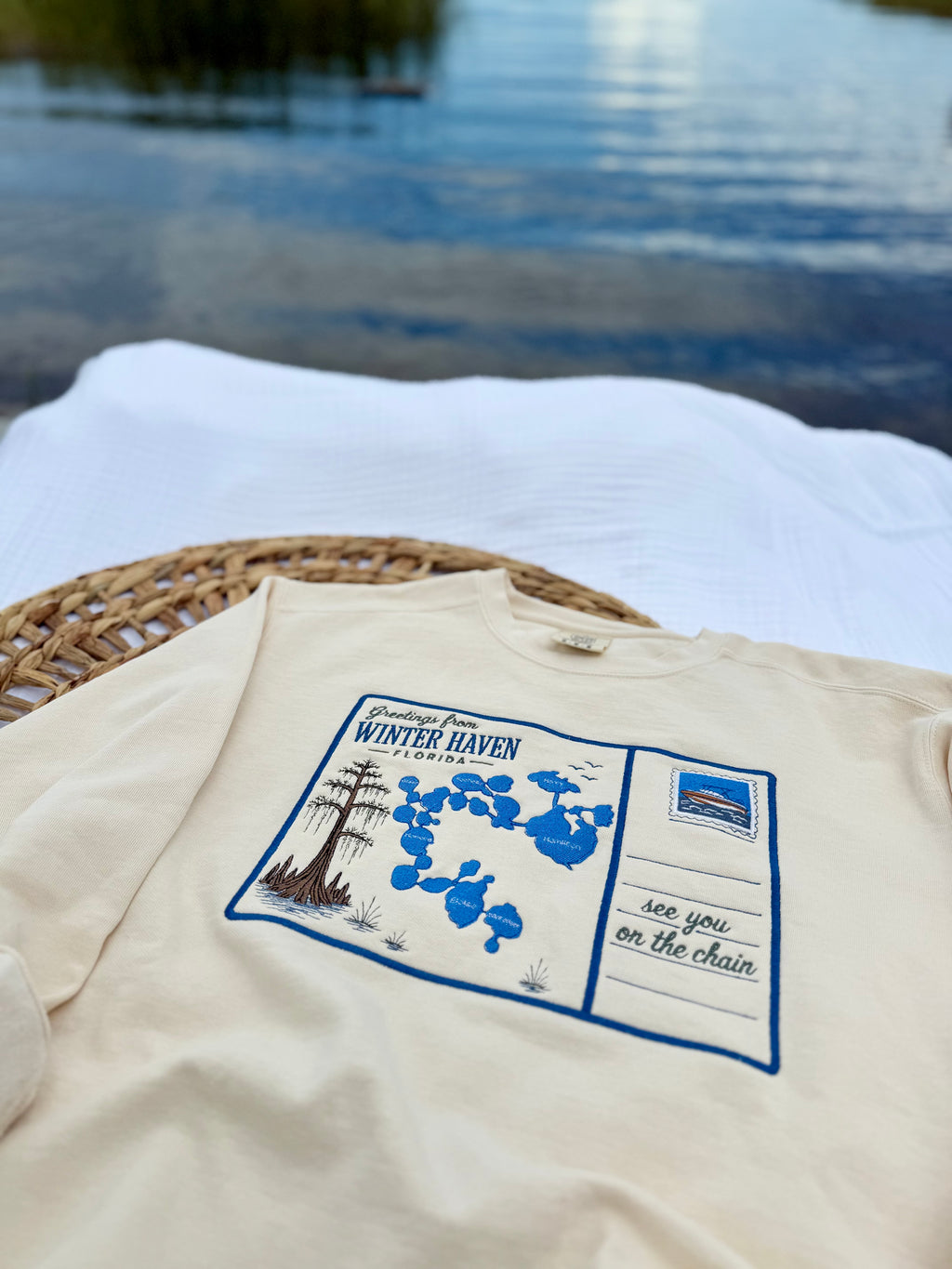 Chain of Lakes Map Crewneck