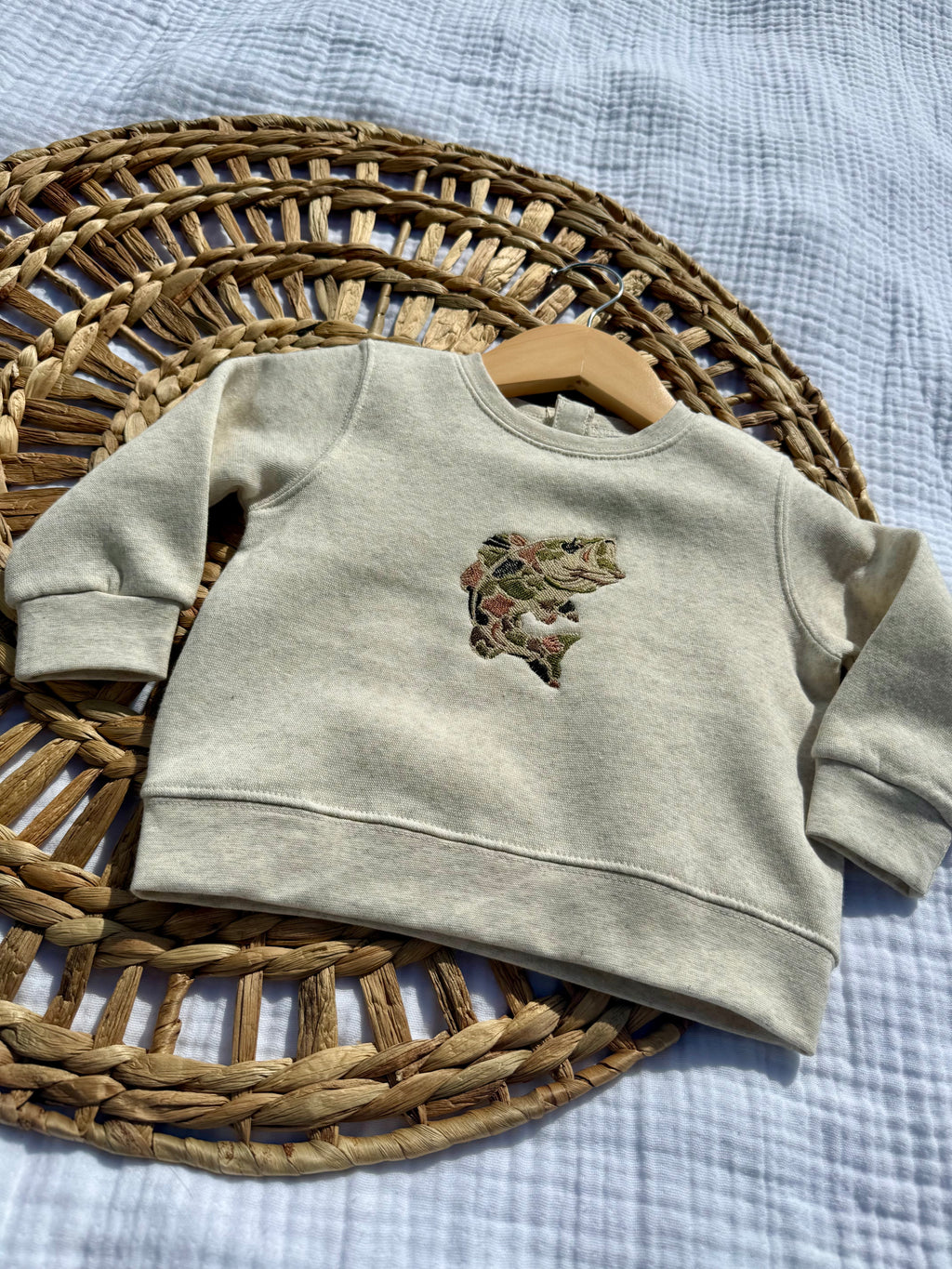 Camo Bass Crewneck