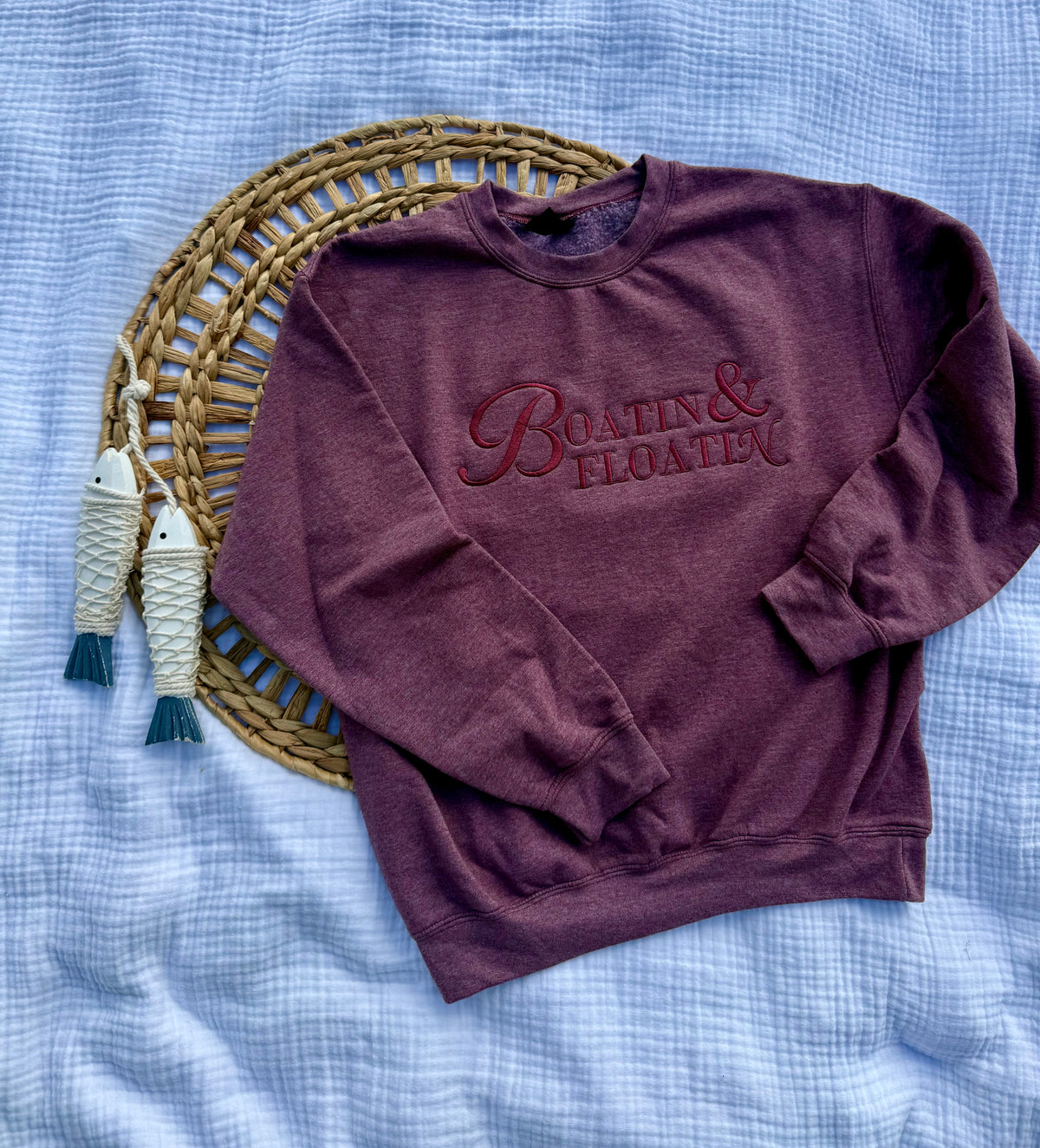 “Boatin & Floatin” crewneck