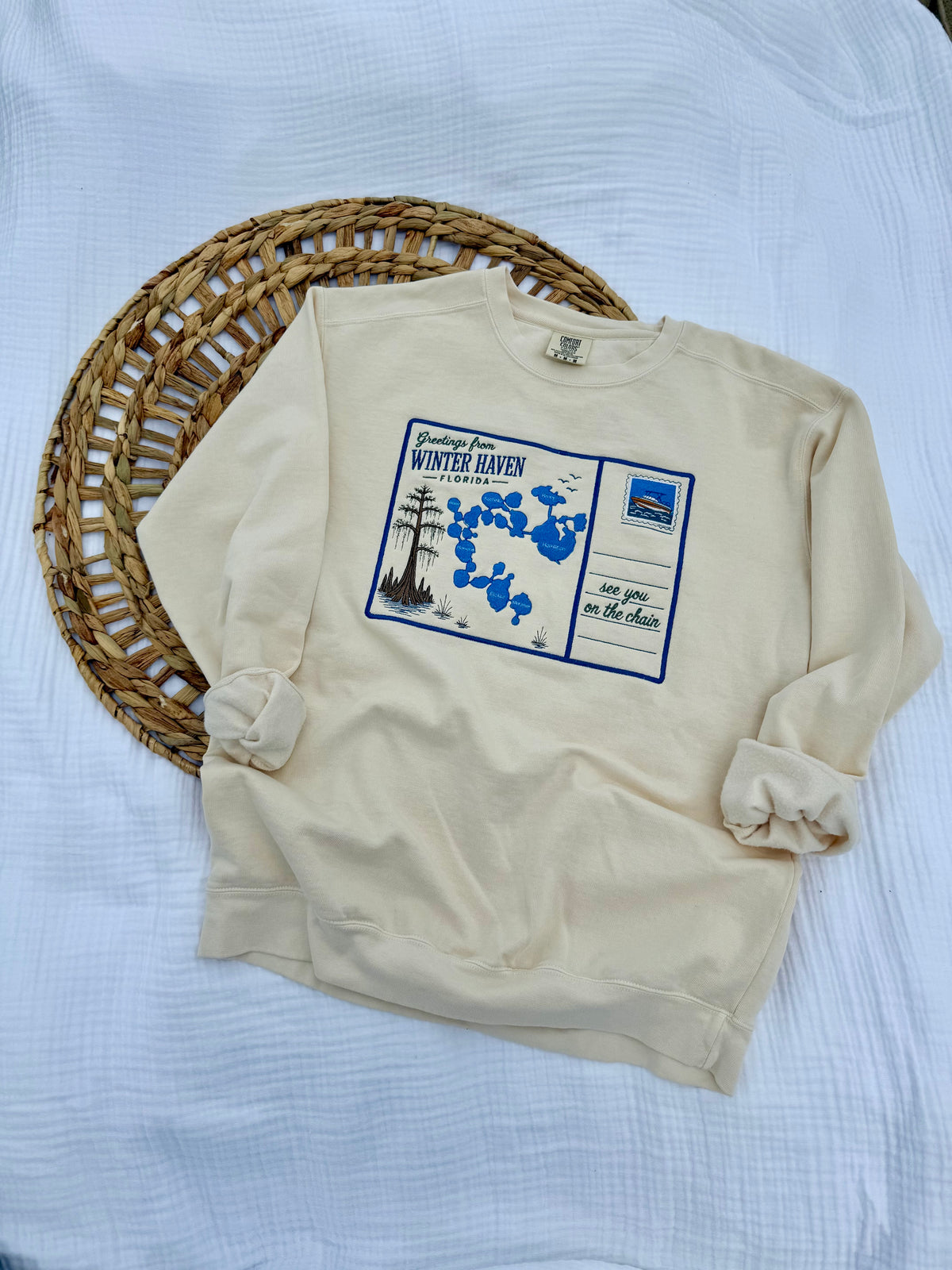 Chain of Lakes Map Crewneck